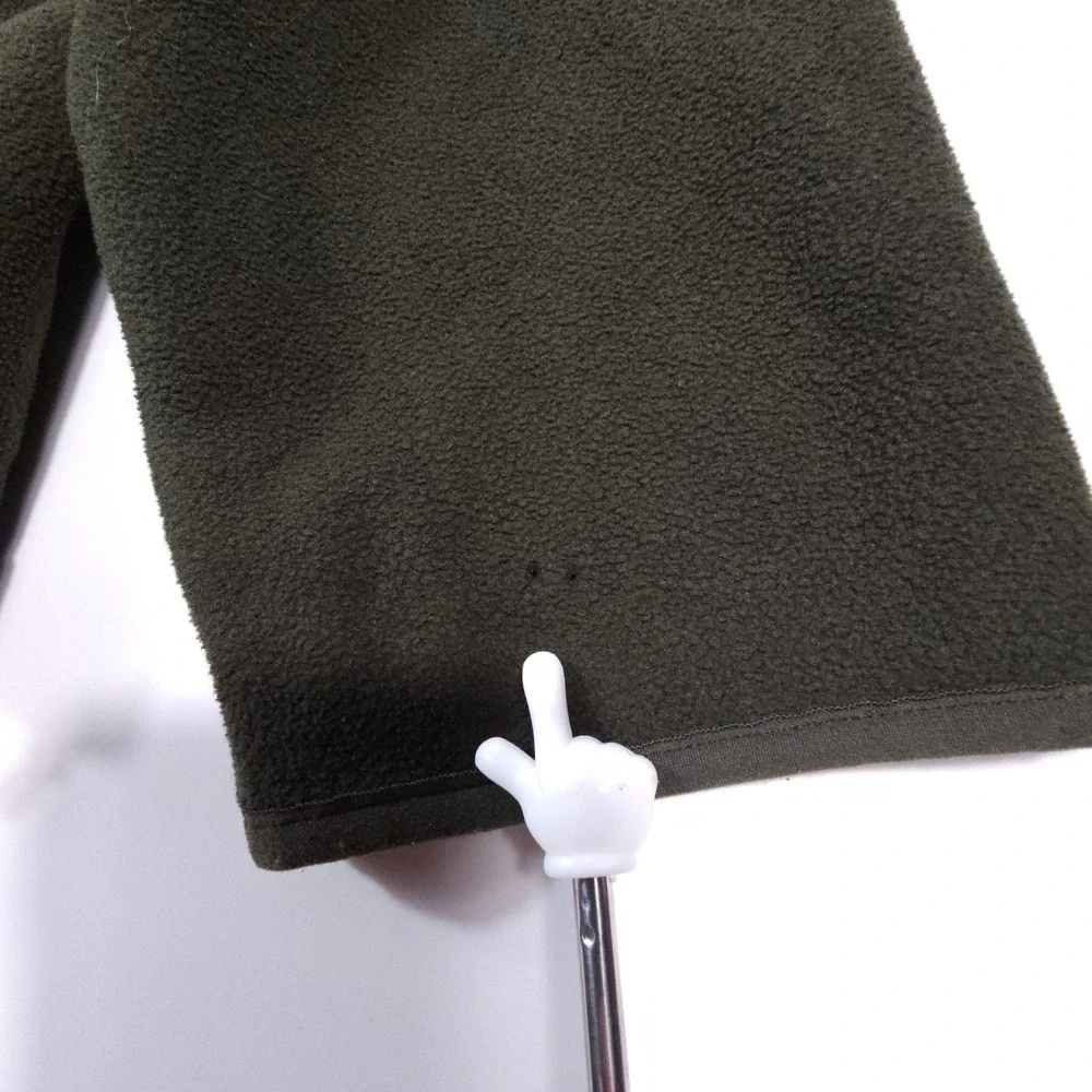 The North Face Fleece Jacket Mens M Olive Green Polartec‎ Full Zip Outdoor